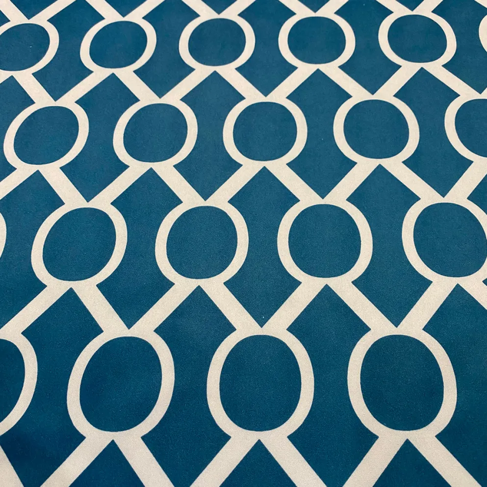 Halo Print (Lamour) Table Runner in Teal