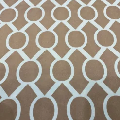 Halo Print (Lamour) Table Runner in Taupe