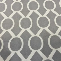 Halo Print (Lamour) Table Runner in Silver