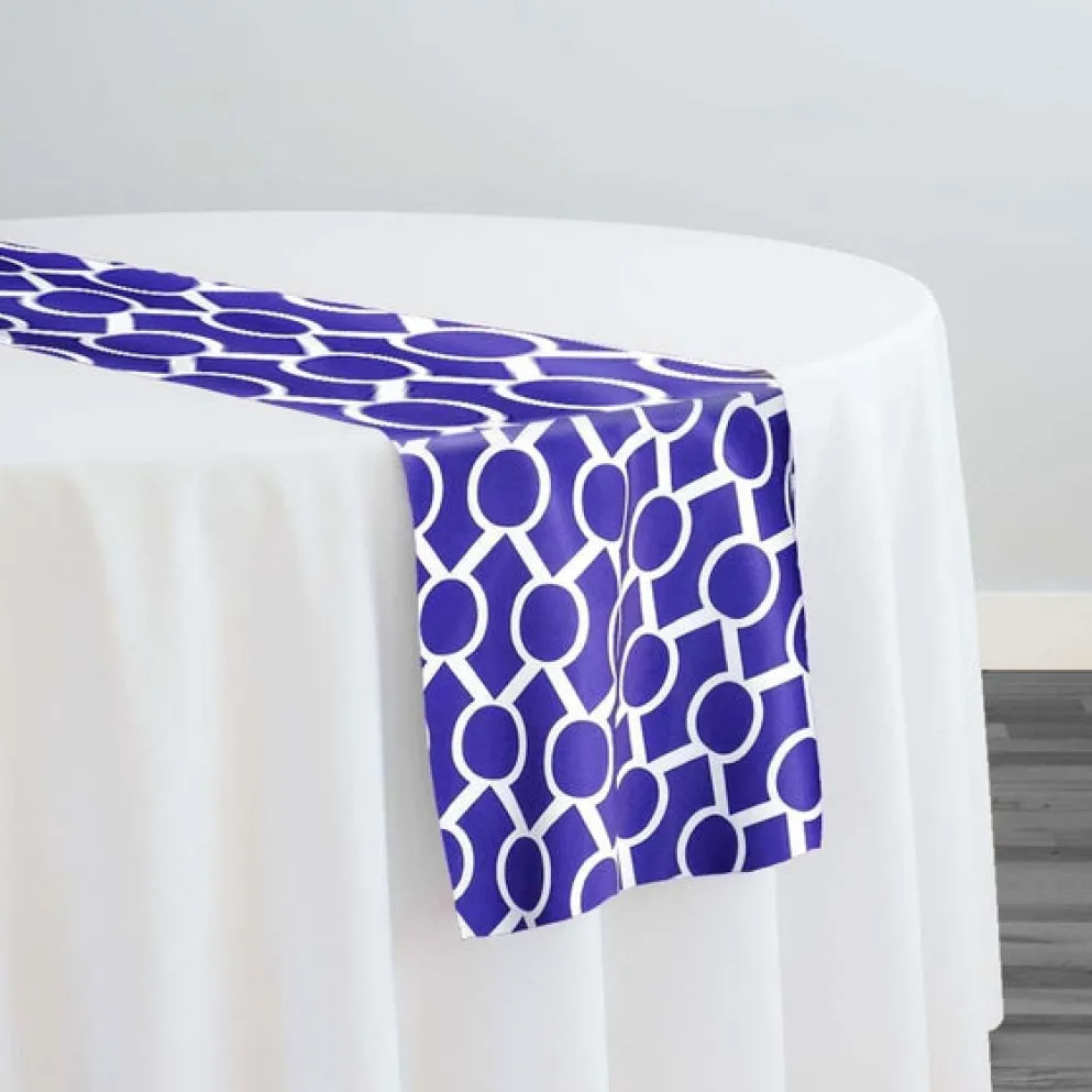 Halo Print (Lamour) Table Runner in Purple