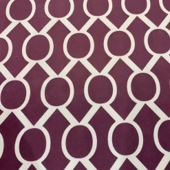 Halo Print (Lamour) Table Runner in Plum