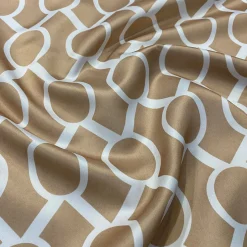 Halo Print (Lamour) Table Runner in Khaki
