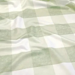 Hampton Checker (Poly Print) Table Linen in Sage