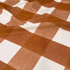 Hampton Checker (Poly Print) Table Runner in Rust