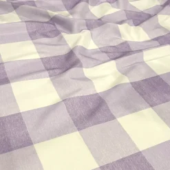 Hampton Checker (Poly Print) Table Runner in Lilac