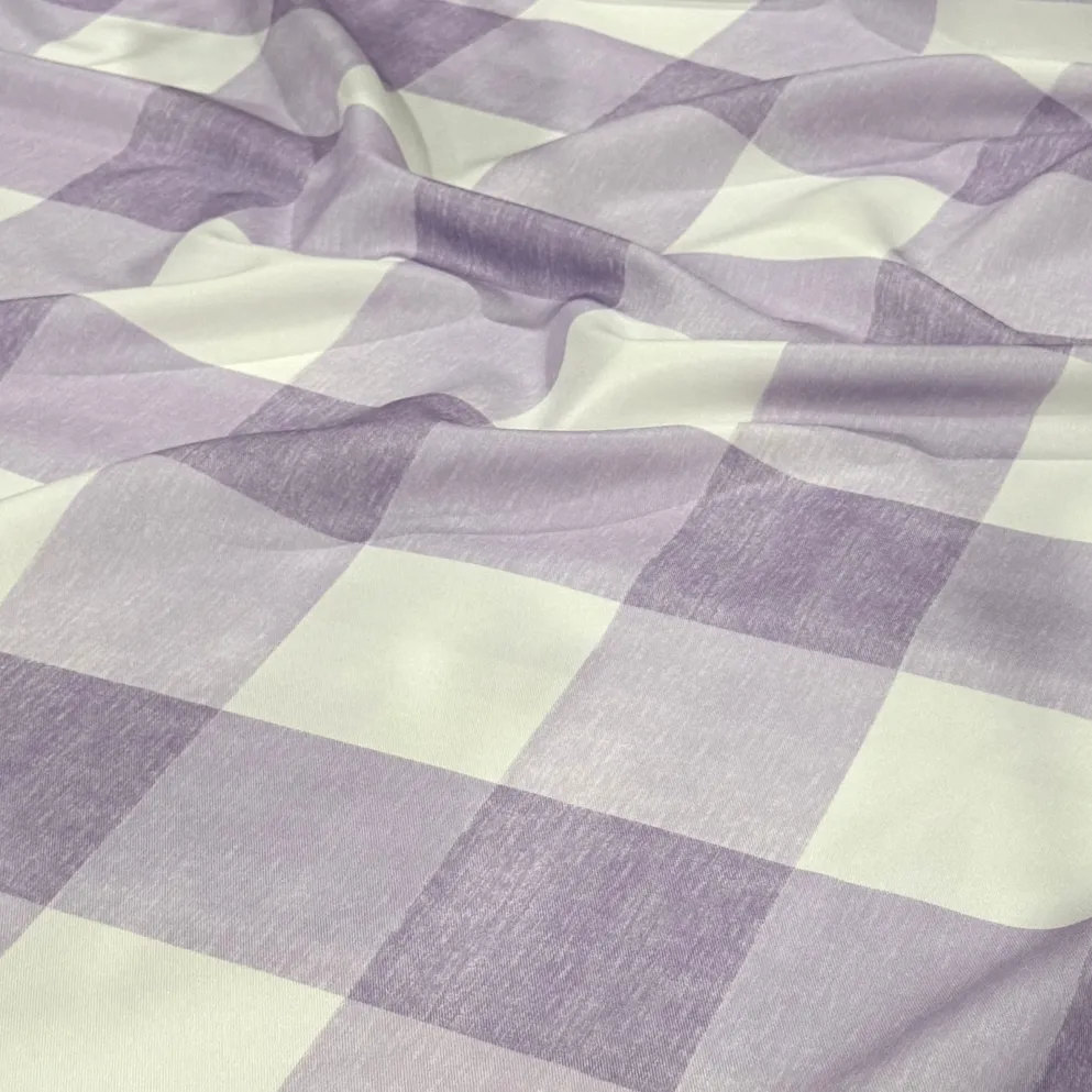 Hampton Checker (Poly Print) Table Napkin in Lilac