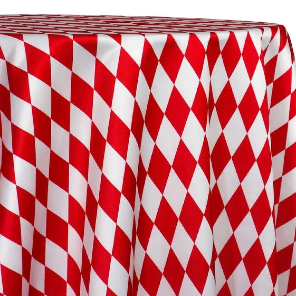 Harlequin Print (Lamour) Table Linen in Red