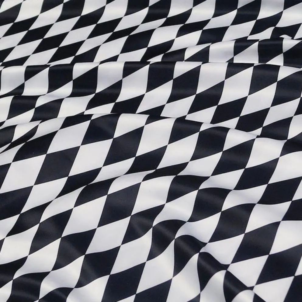Harlequin Print (Lamour) Table Linen in Black