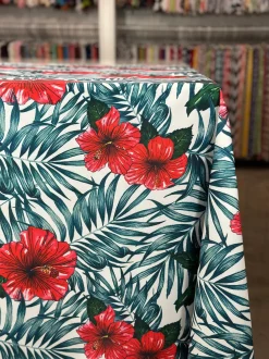 Hibiscus (Poly Print) Table Linen