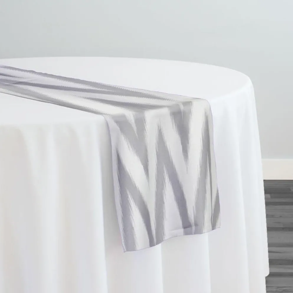 Horizon (Poly Print) Table Runner in Silver