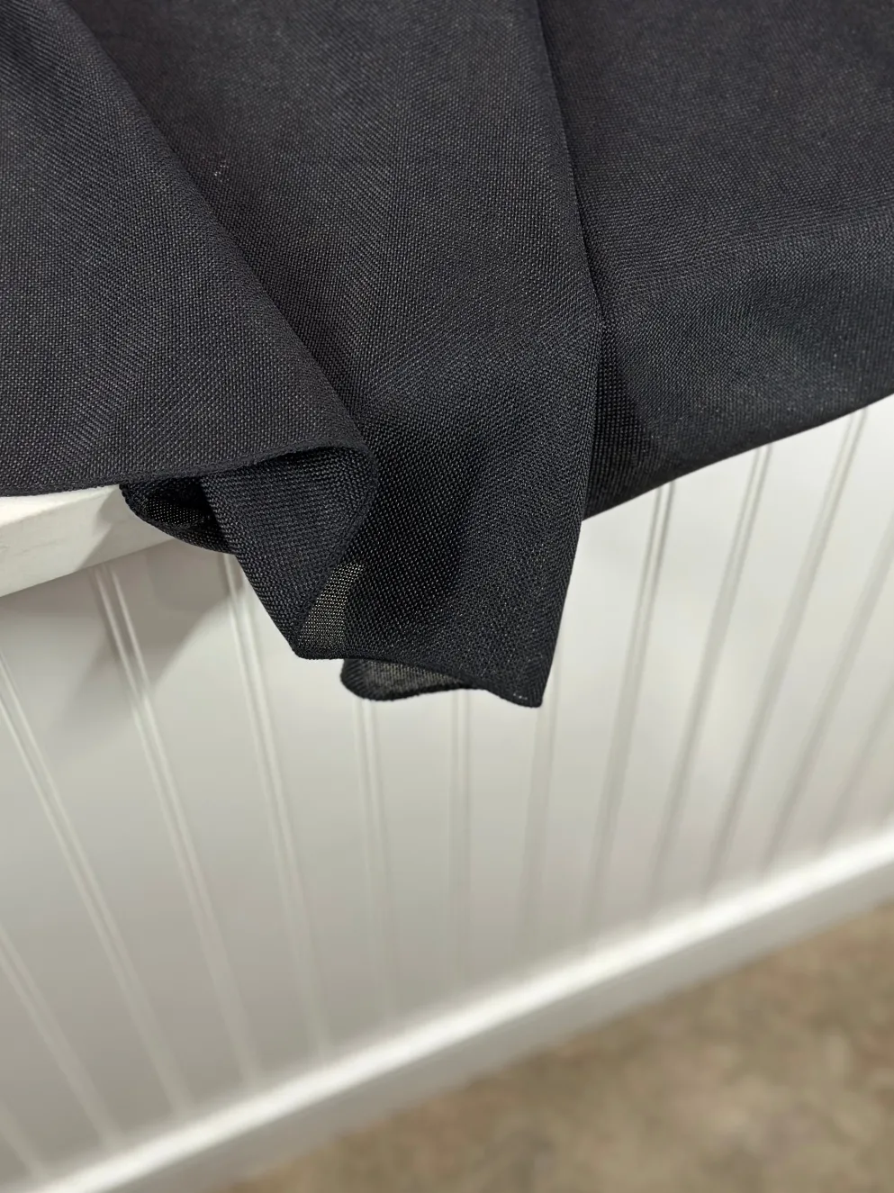 Imitation Burlap Table Linen in Black