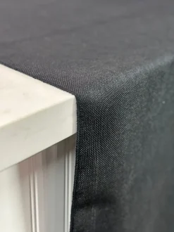 Imitation Burlap Table Linen in Black