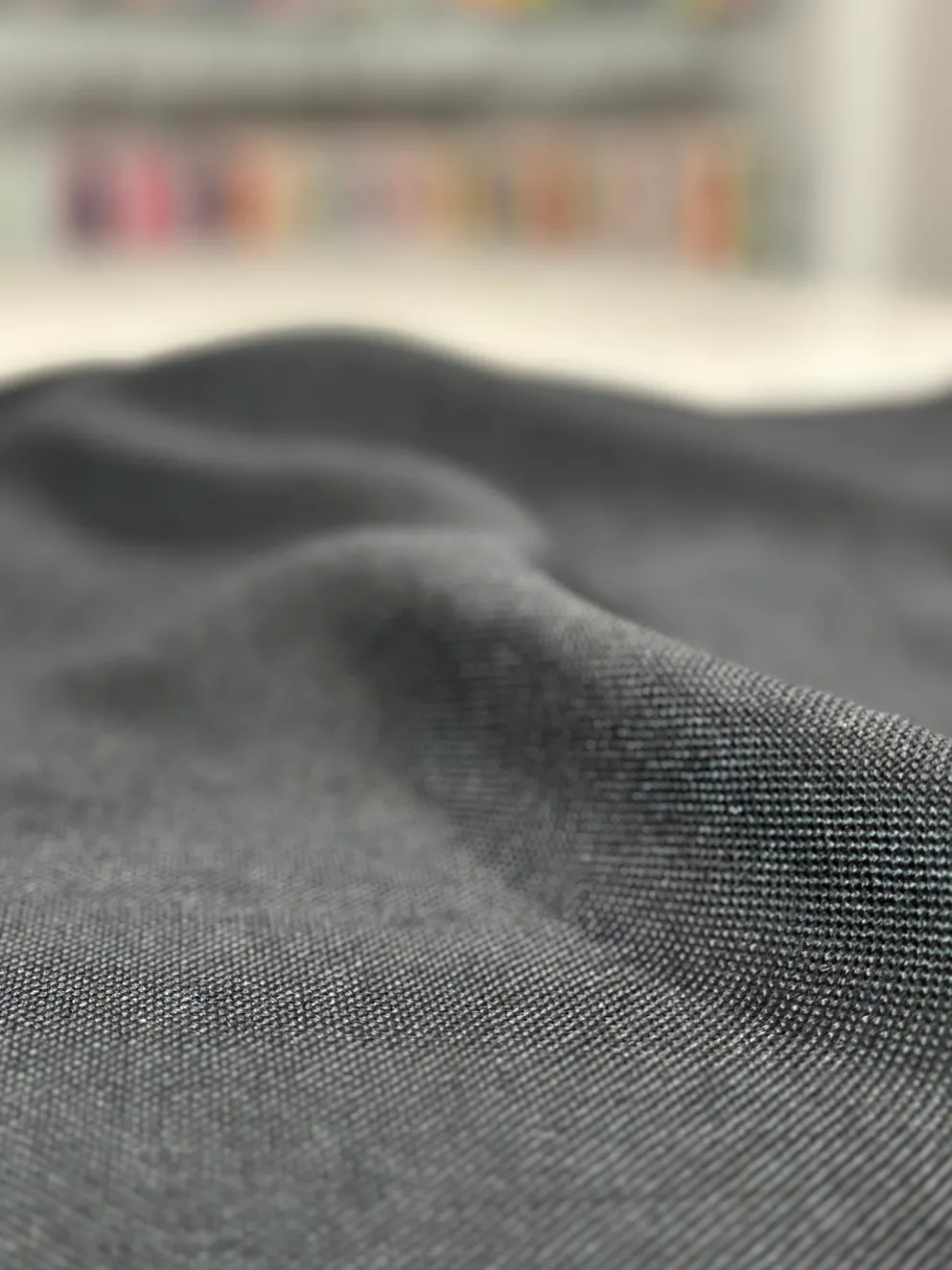 Imitation Burlap Table Linen in Black