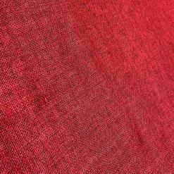 Imitation Burlap Table Linen in Cranberry