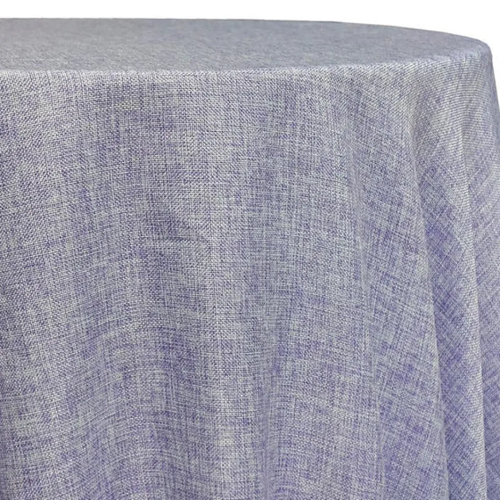 Imitation Burlap Table Linen in Lavender