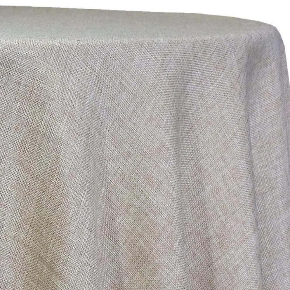 Imitation Burlap Table Linen in Wheat