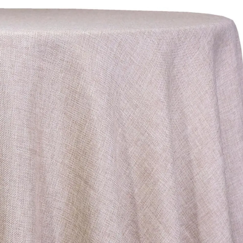 Imitation Burlap Table Linen in Sand