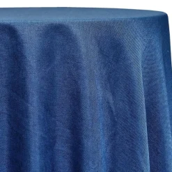 Imitation Burlap Table Linen in Navy