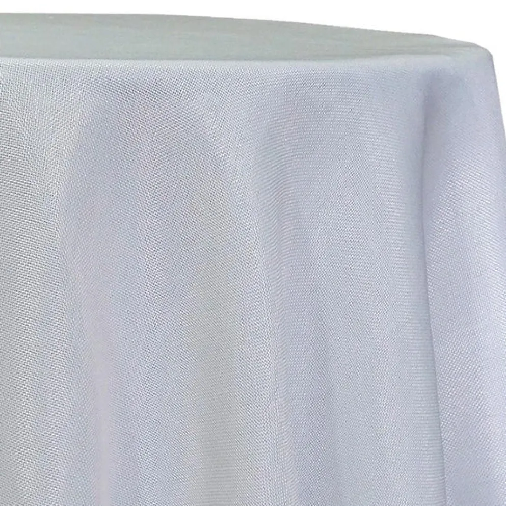 Imitation Burlap Table Linen in White