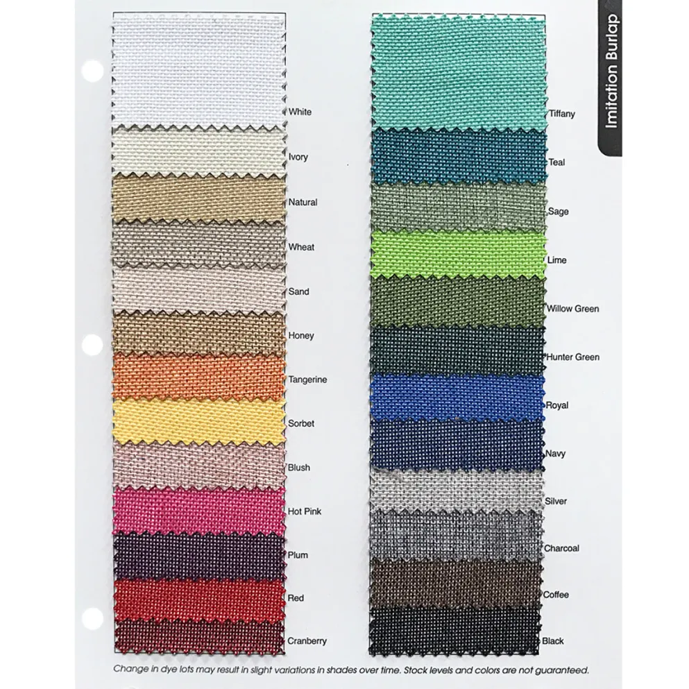Imitation Burlap Table Linen in Charcoal