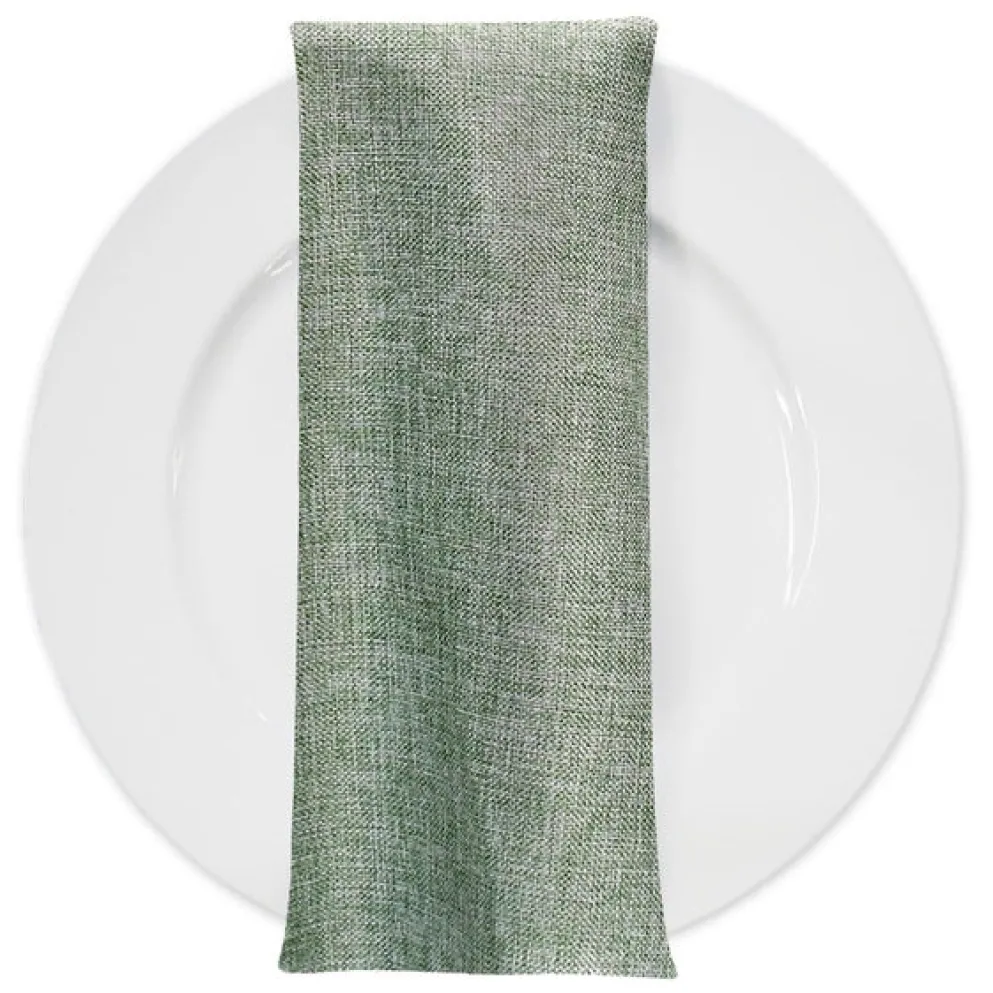 Imitation Burlap Table Napkin in Sage
