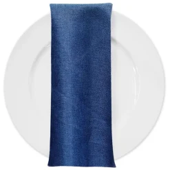 Imitation Burlap Table Napkin in Navy