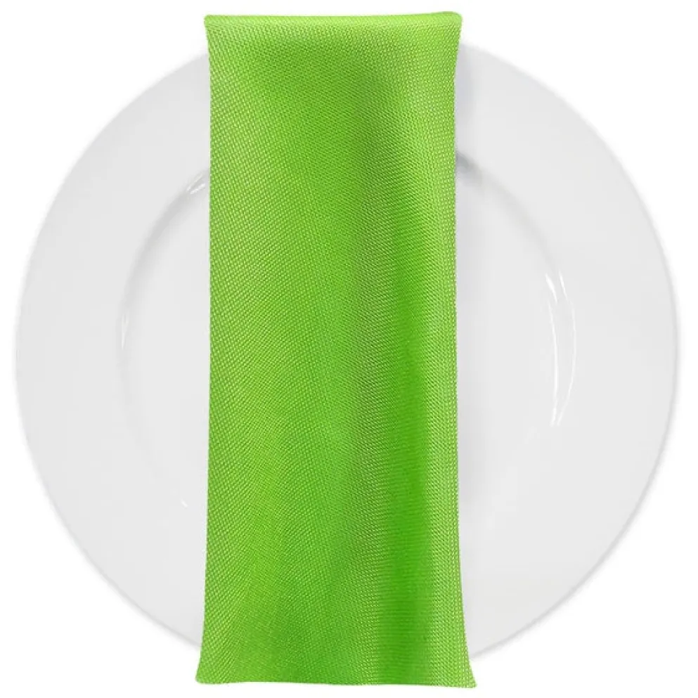 Imitation Burlap Table Napkin in Lime