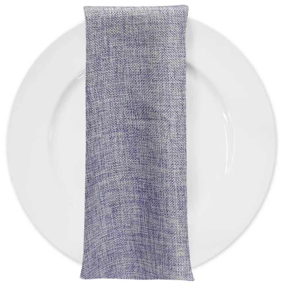Imitation Burlap Table Napkin in Lavender