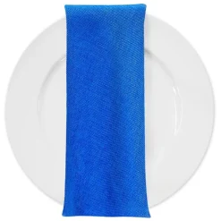 Imitation Burlap Table Napkin in Royal