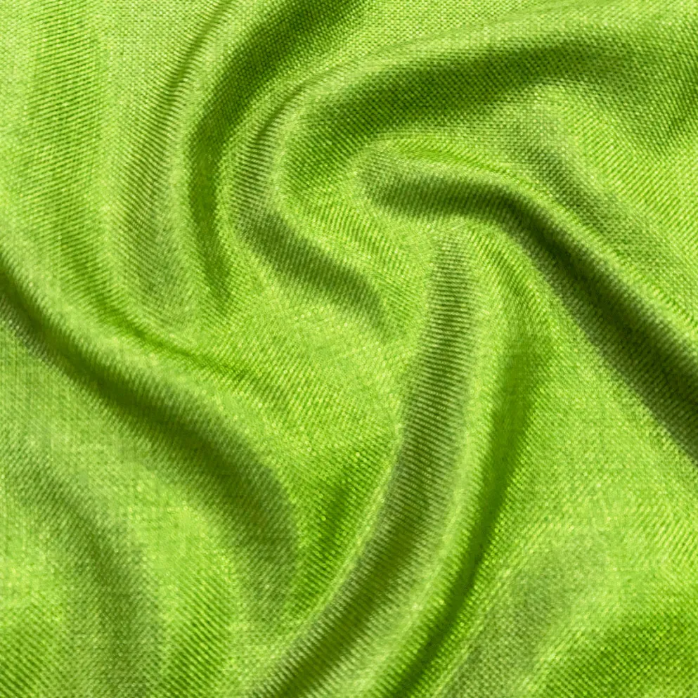 Imitation Burlap Table Runner in Lime
