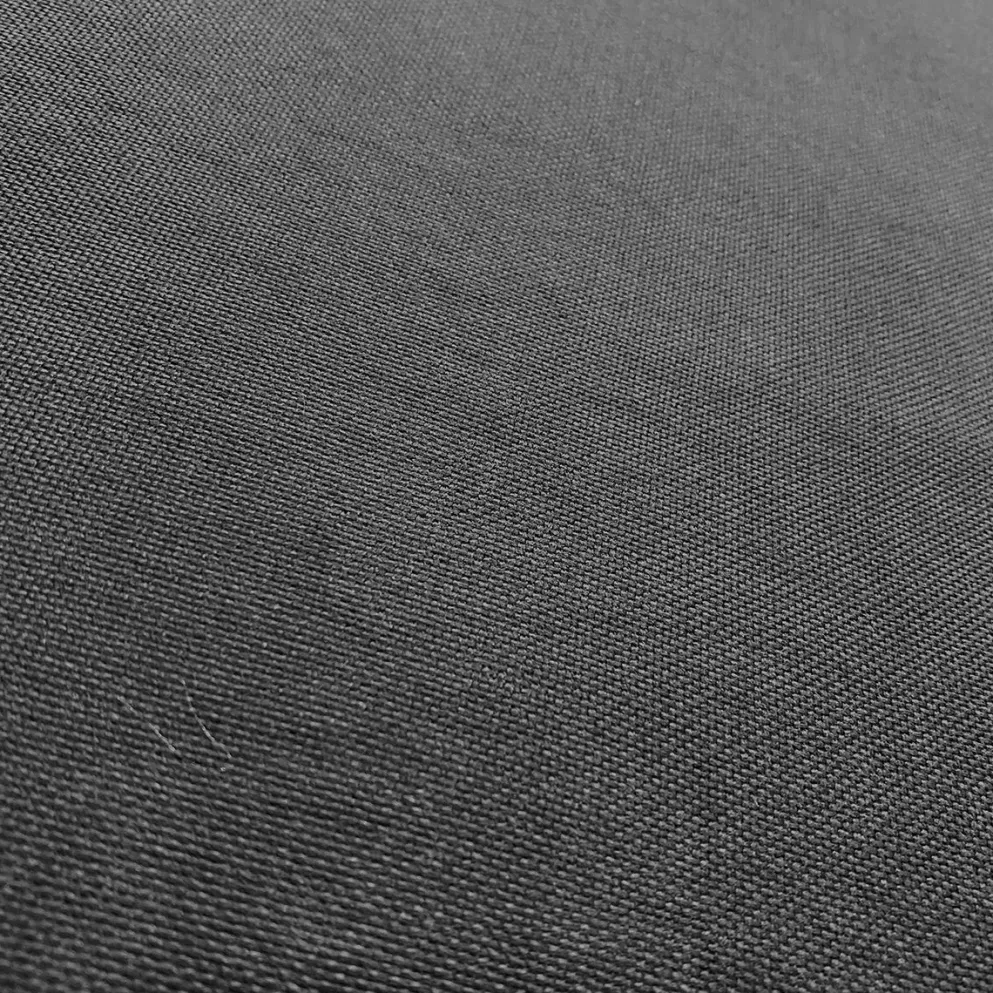 Imitation Burlap Table Runner in Charcoal