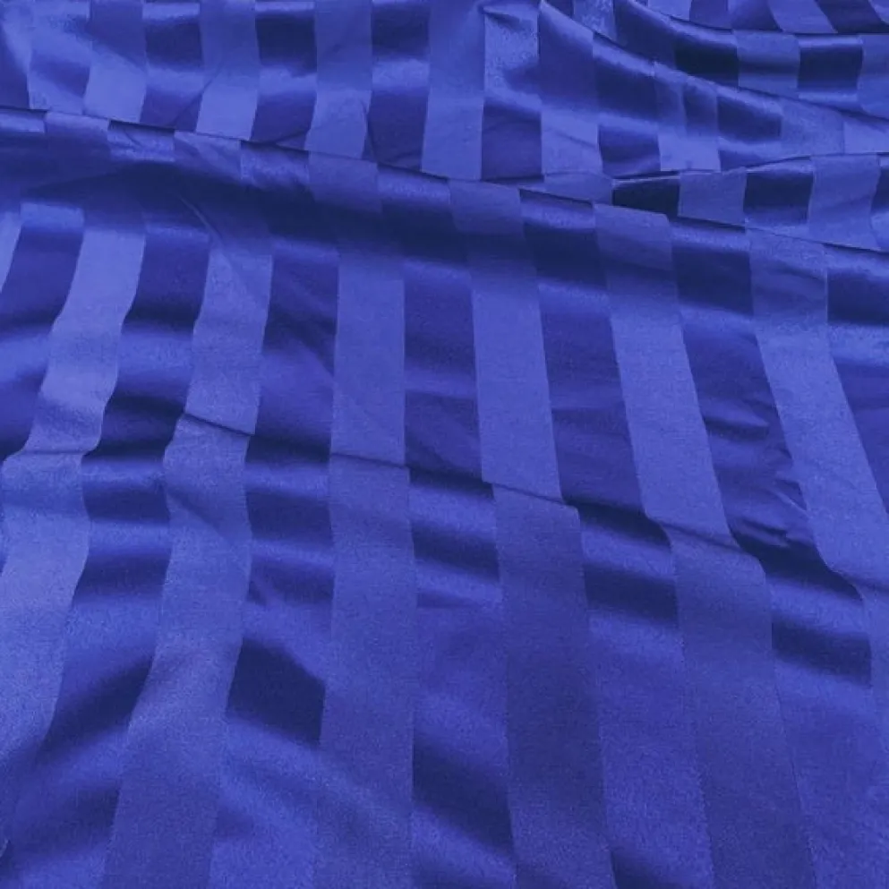 Imperial Stripe Table Linen in Royal