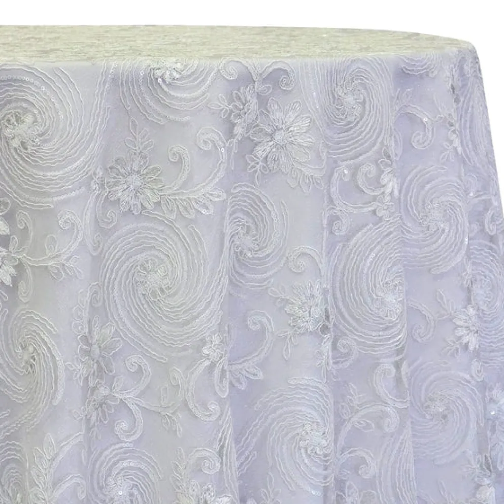 Jasmine Lace Table Linen in White