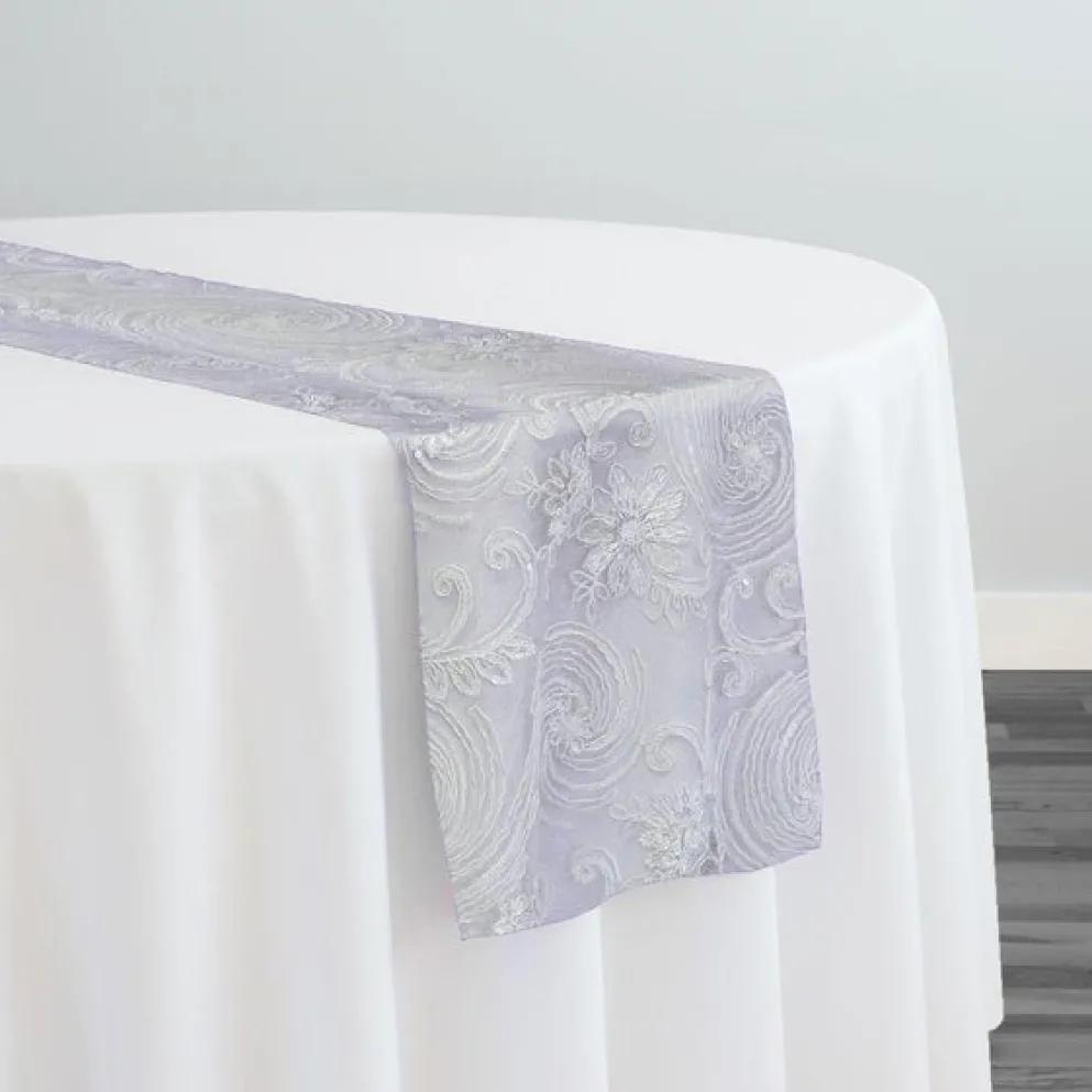 Jasmine Lace Table Runner in White