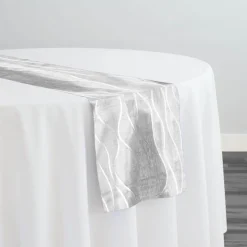 Karawave Jacquard (Reversible) Table Runner in White