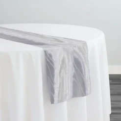Karawave Jacquard (Reversible) Table Runner in White