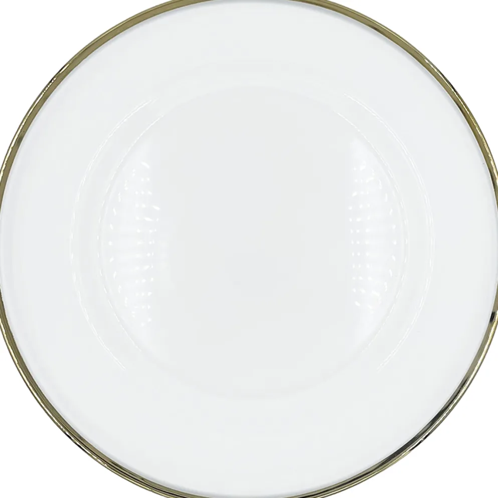 Klasik - Glass Charger Plate in Champagne Gold (Item # 0241)