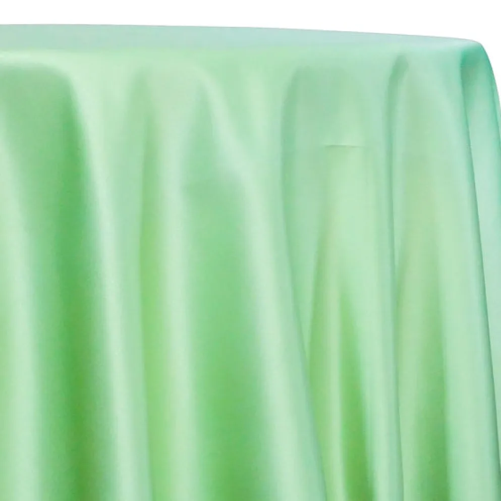 Lamour (Dull) Satin Table Linen in Teal Green 1645