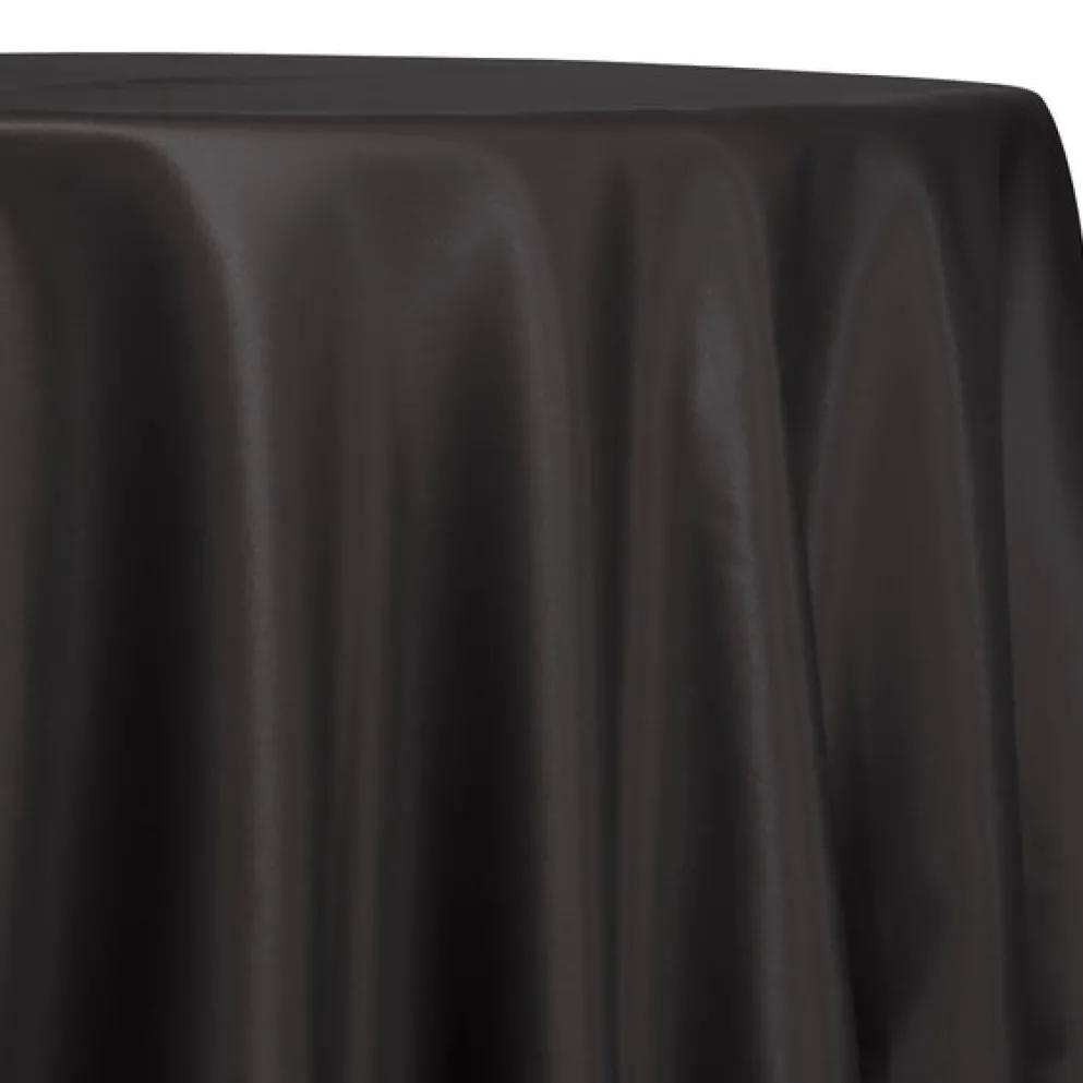 Lamour (Dull) Satin Table Linen in Gray 1665