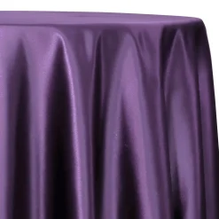 Lamour (Dull) Satin Table Linen in Purple 9685