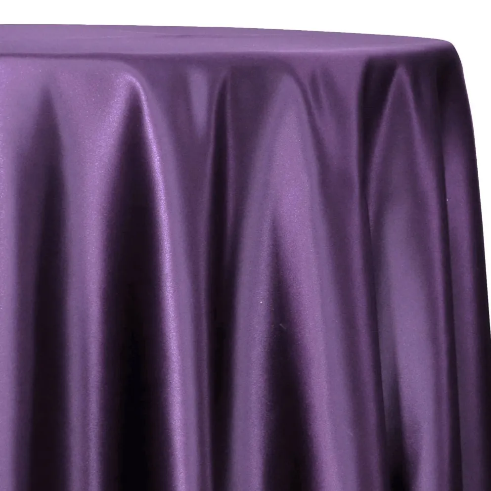 Lamour (Dull) Satin Table Linen in Purple 9685