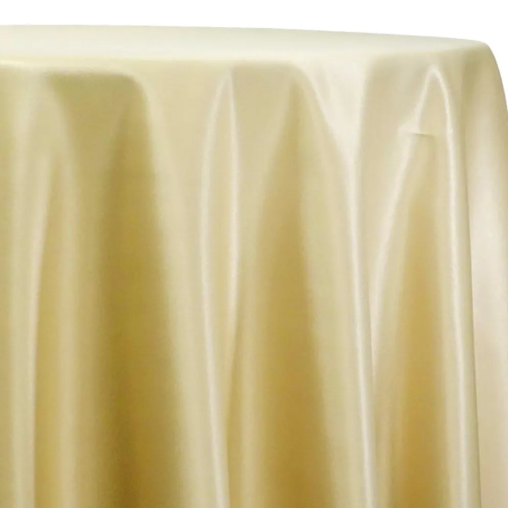 Lamour (Dull) Satin Table Linen in Gold 1325