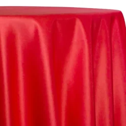 Lamour (Dull) Satin Table Linen in Red 1192