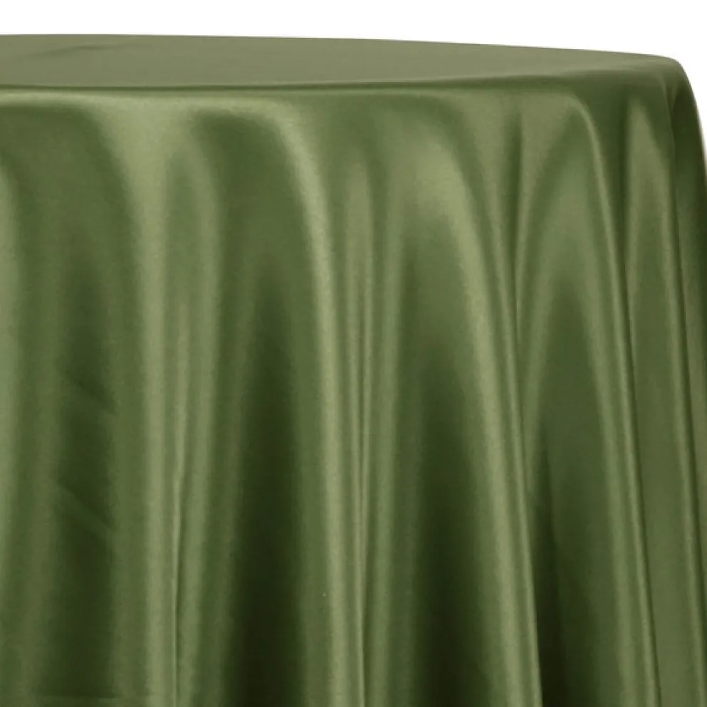 Lamour (Dull) Satin Table Linen in Green As 9957