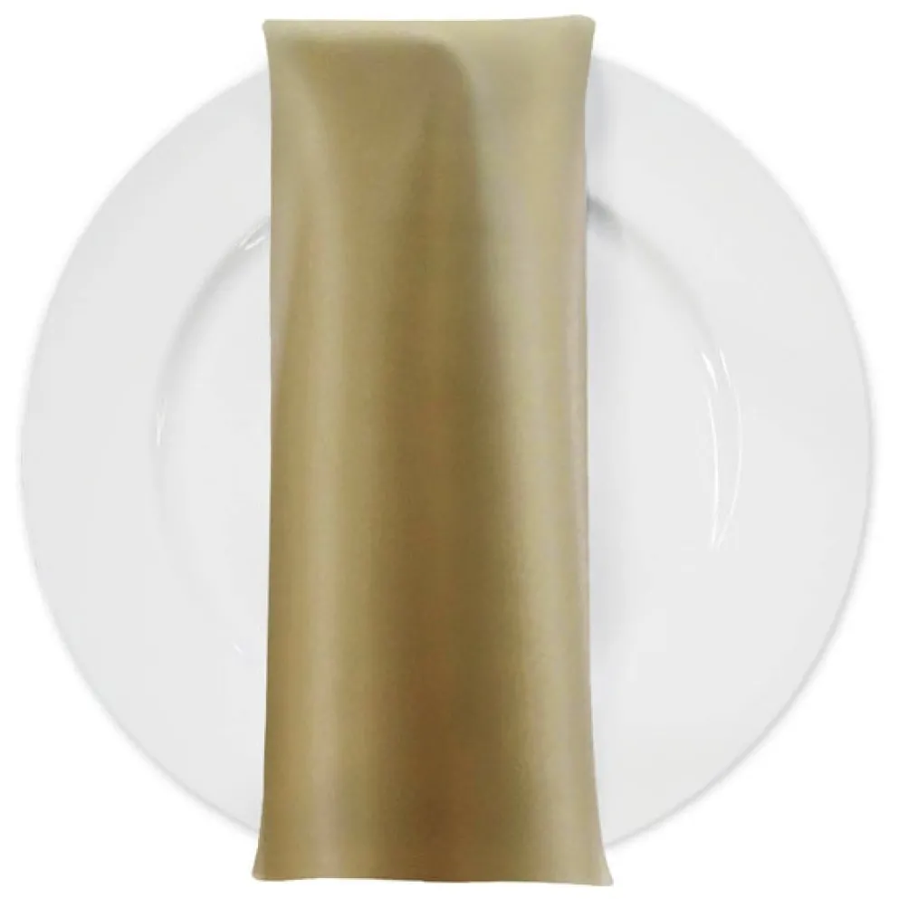 Lamour (Dull) Satin Table Napkin in Gold 1325