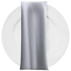 Lamour (Dull) Satin Table Napkin in Silver 1302