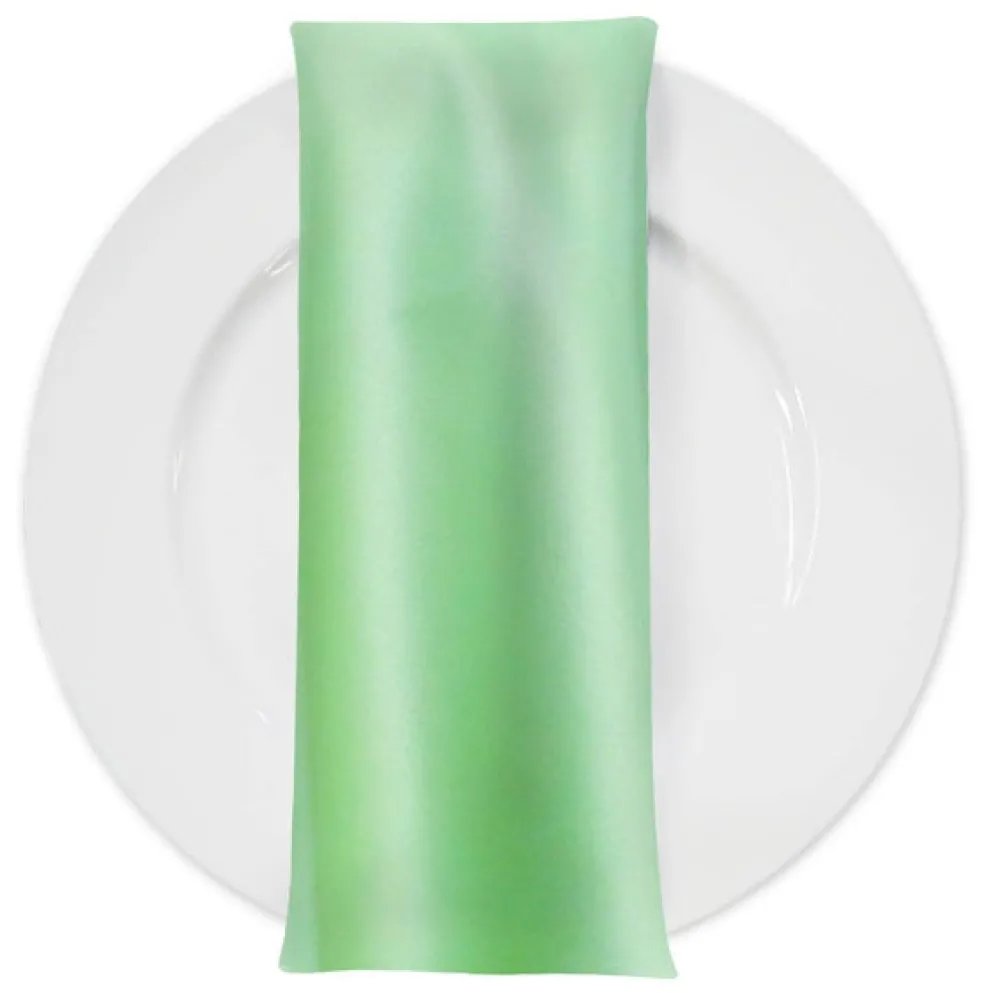 Lamour (Dull) Satin Table Napkin in Teal Green 1645