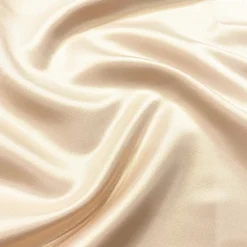 Lamour (Dull) Satin Table Runner in LT Champagne 1441