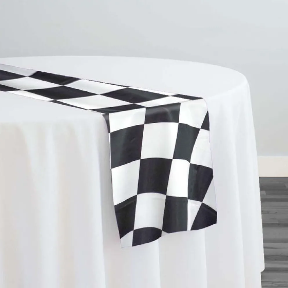 Lamour Prints Table Runner in 4"x4" Checker