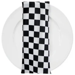 Lamour Print Table Napkin in 1"x1" Checker